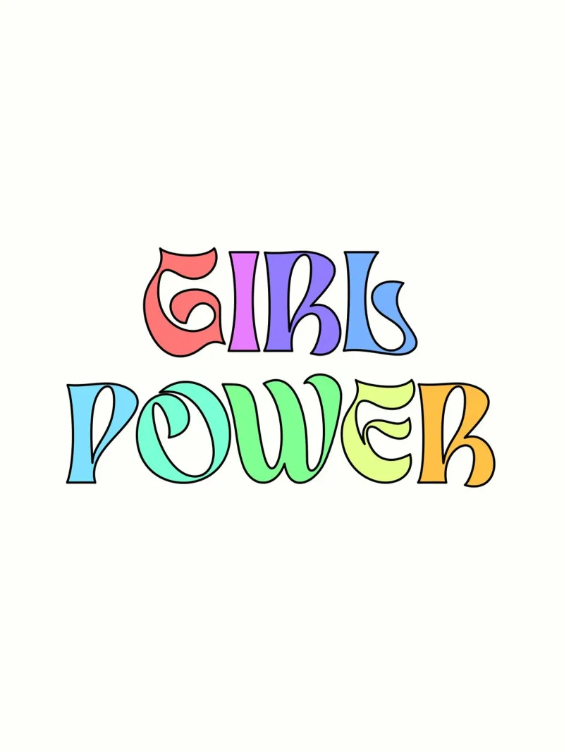 'Girl Power' hahnemühle by Wall of Words