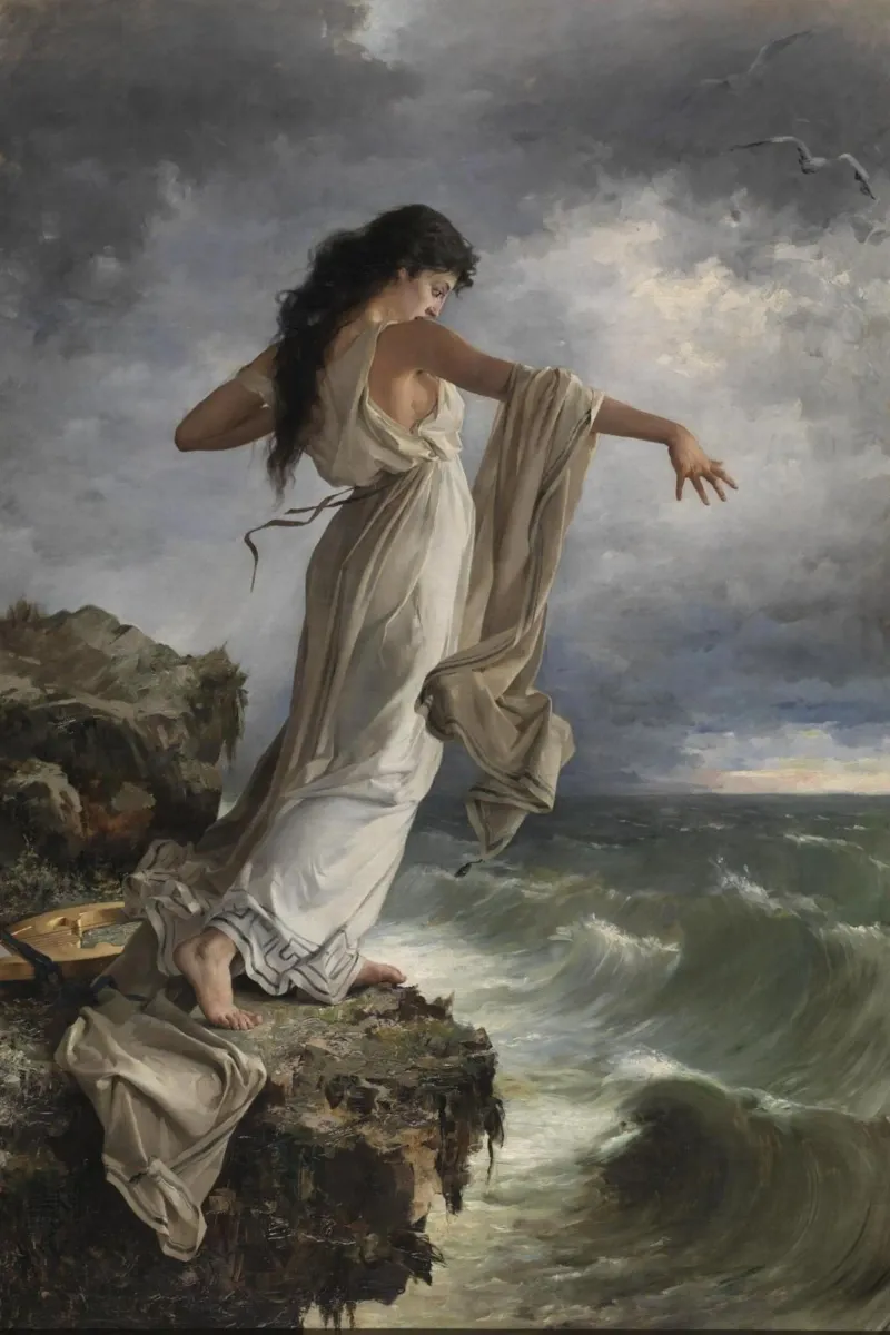 Miguel Carbonell Selva - La morte di Saffo plexiglass da William Store