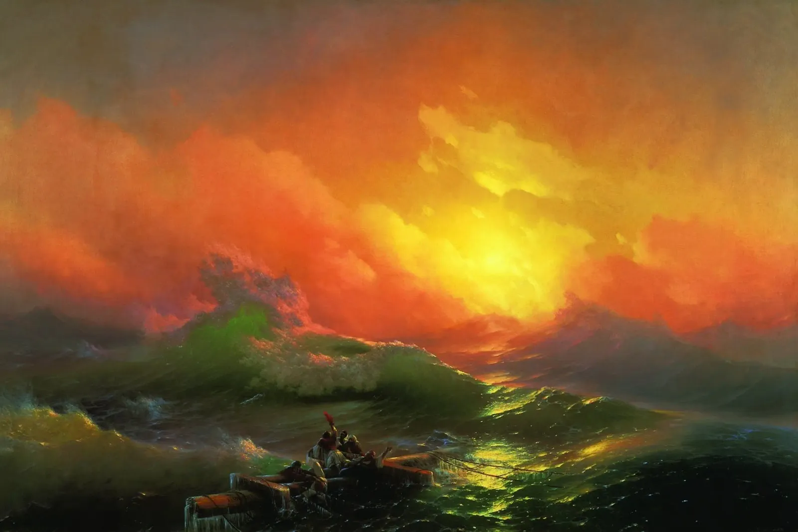 Ivan Aivazovsky - La nona onda pellicola backlit da William Store