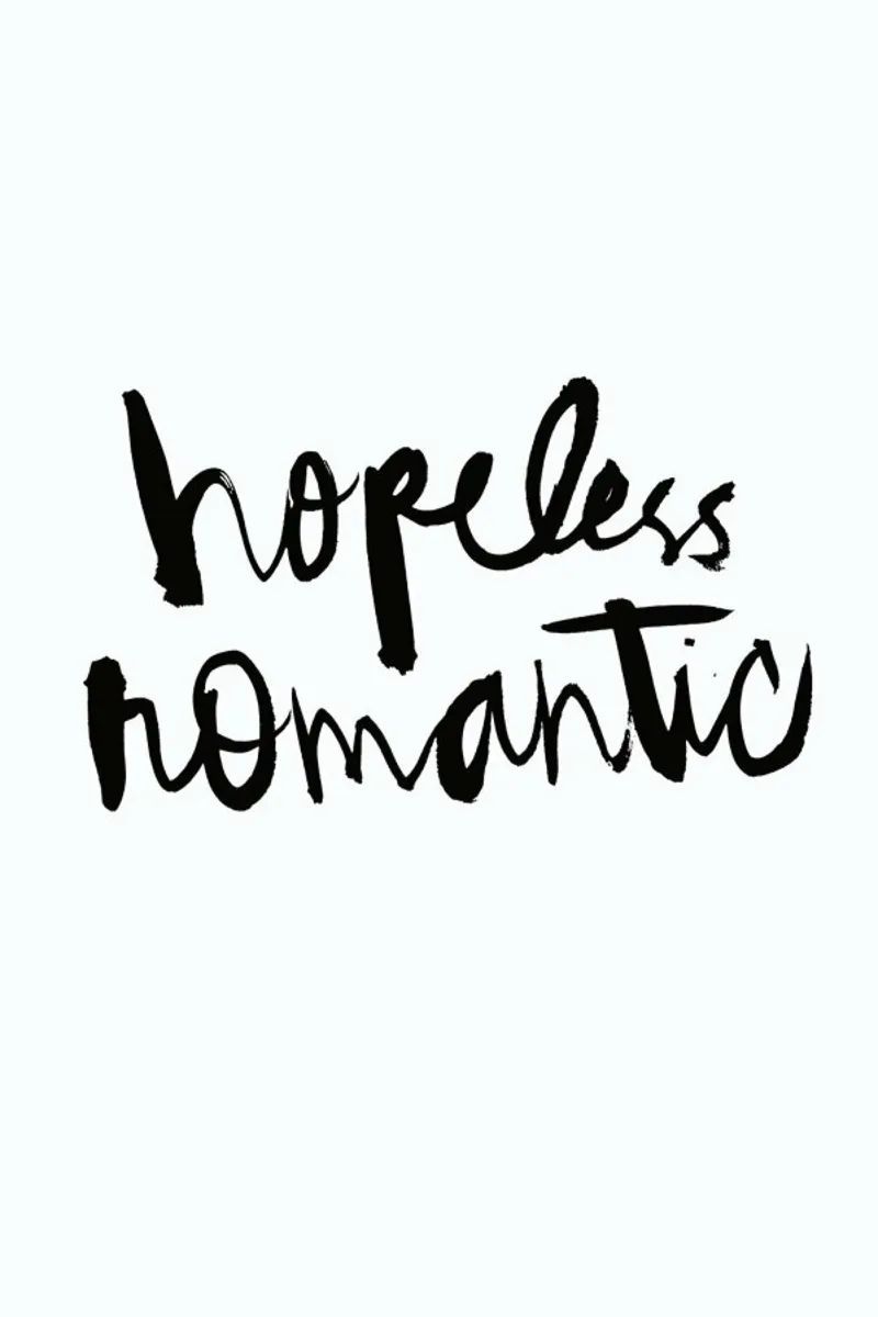 Hopeless Romantic poster con telaio in plastica da Dead Language