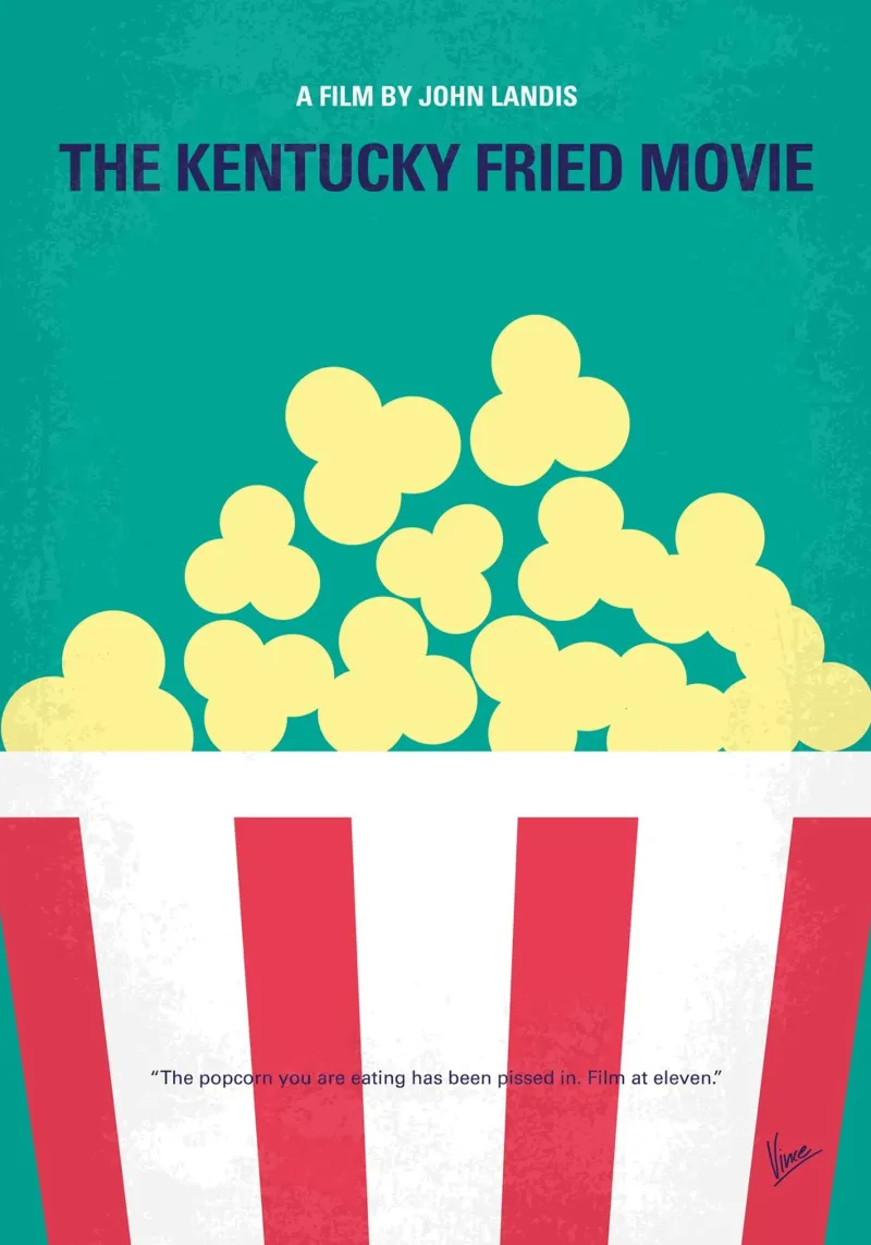 No1157 My The Kentucky Fried Movie minimal movie poster Hahnemühle von Chungkong