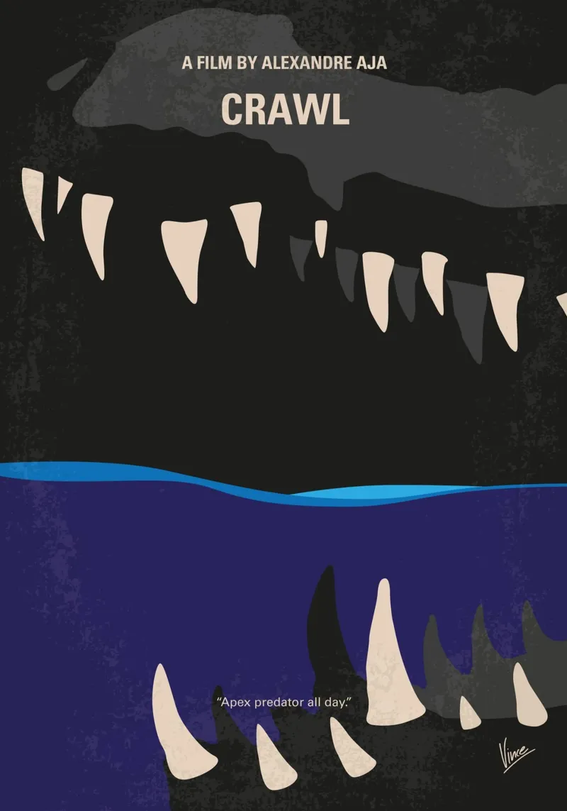 No1174 My Crawl minimal movie poster carta hahnemühle da Chungkong