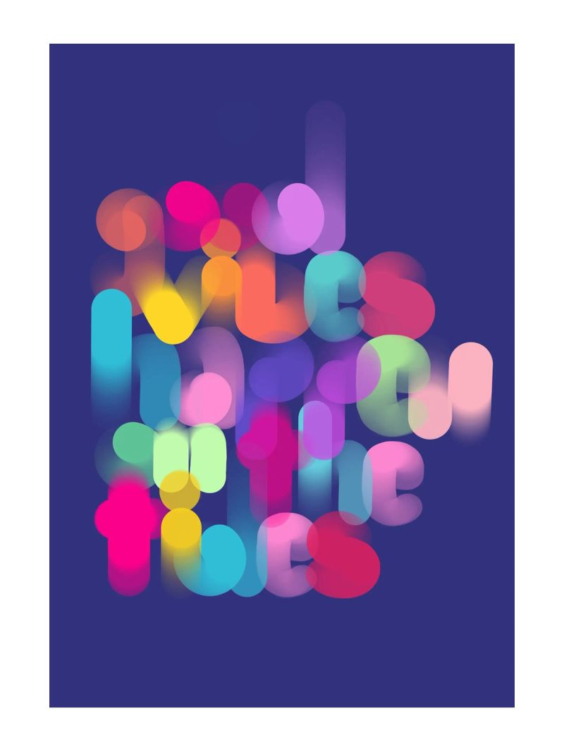 Good vibes happen on the tides poster de LIMITED EDITION LETTERS