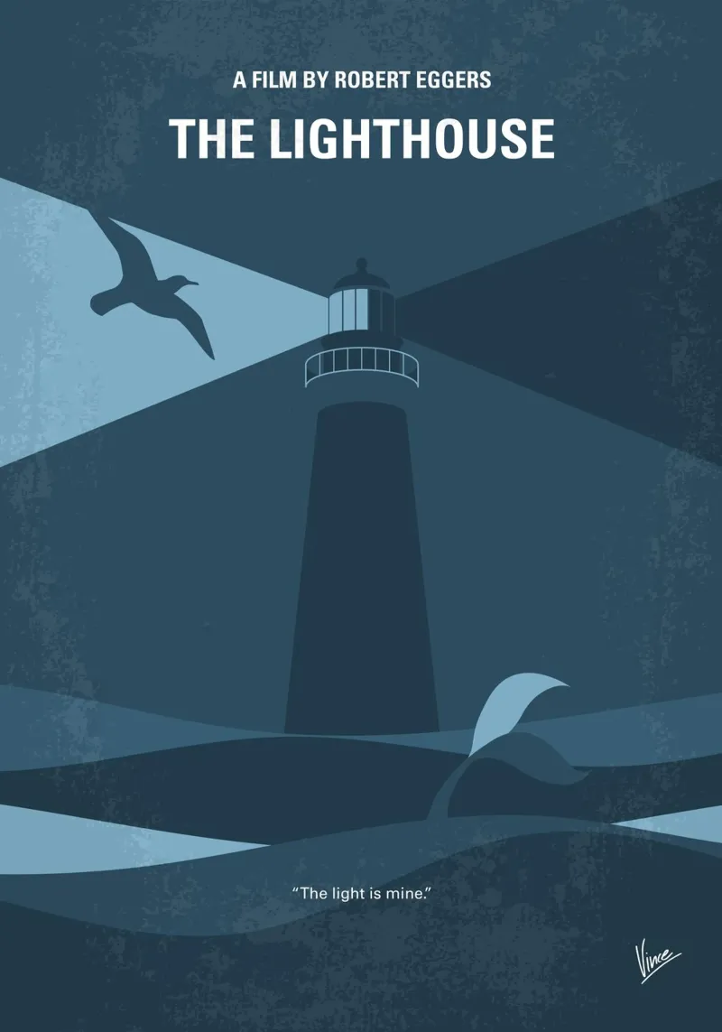 No1183 My The Lighthouse minimal movie poster alluminio dibond da Chungkong