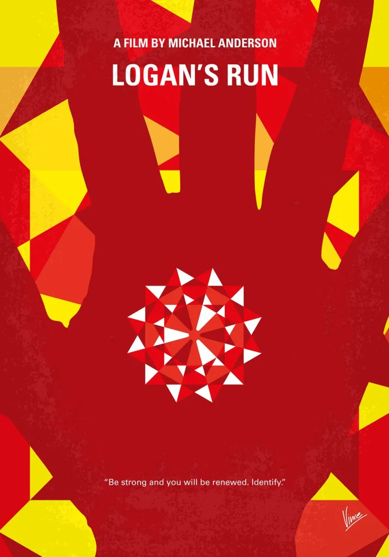 No1191 My Logans Run minimal movie poster tela da Chungkong