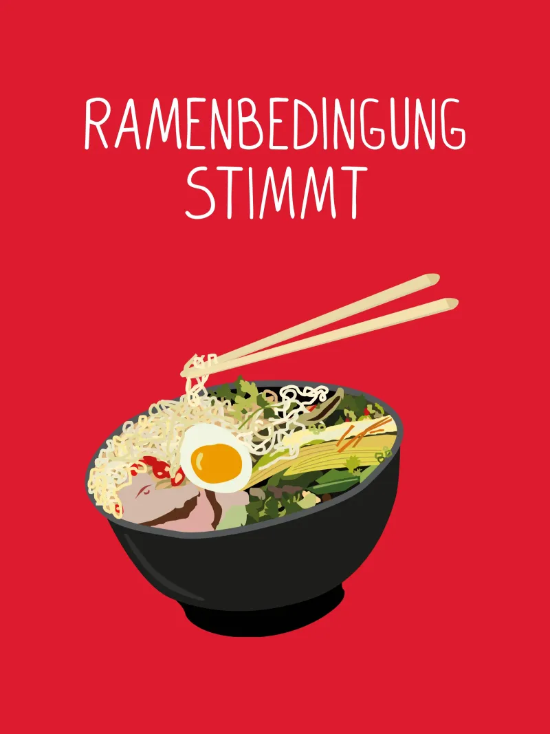 Ramenbedingung stimmt poster avec cadre en aluminium de Constanze Art Direction