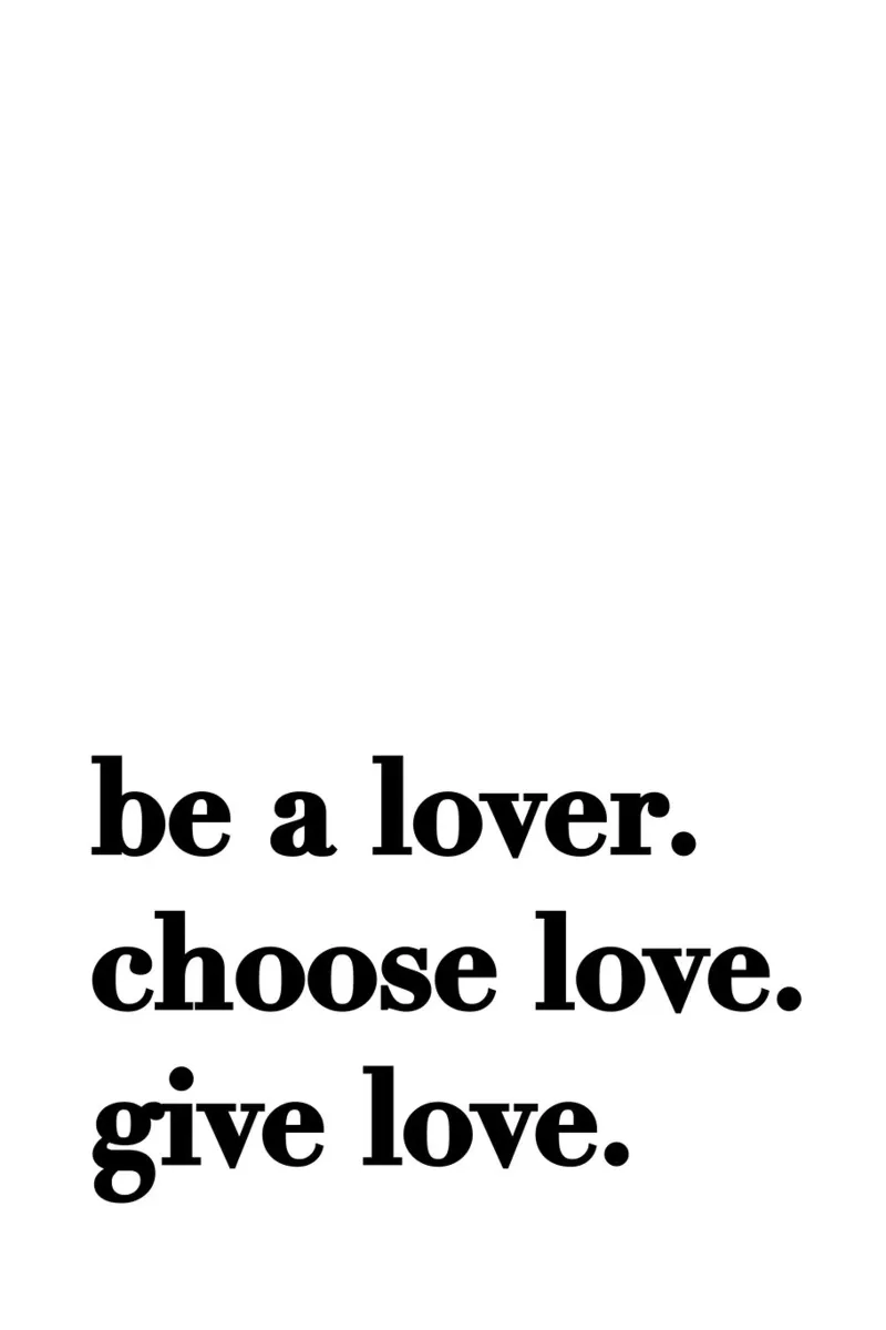 Be a lover poster da KRUTH DESIGN