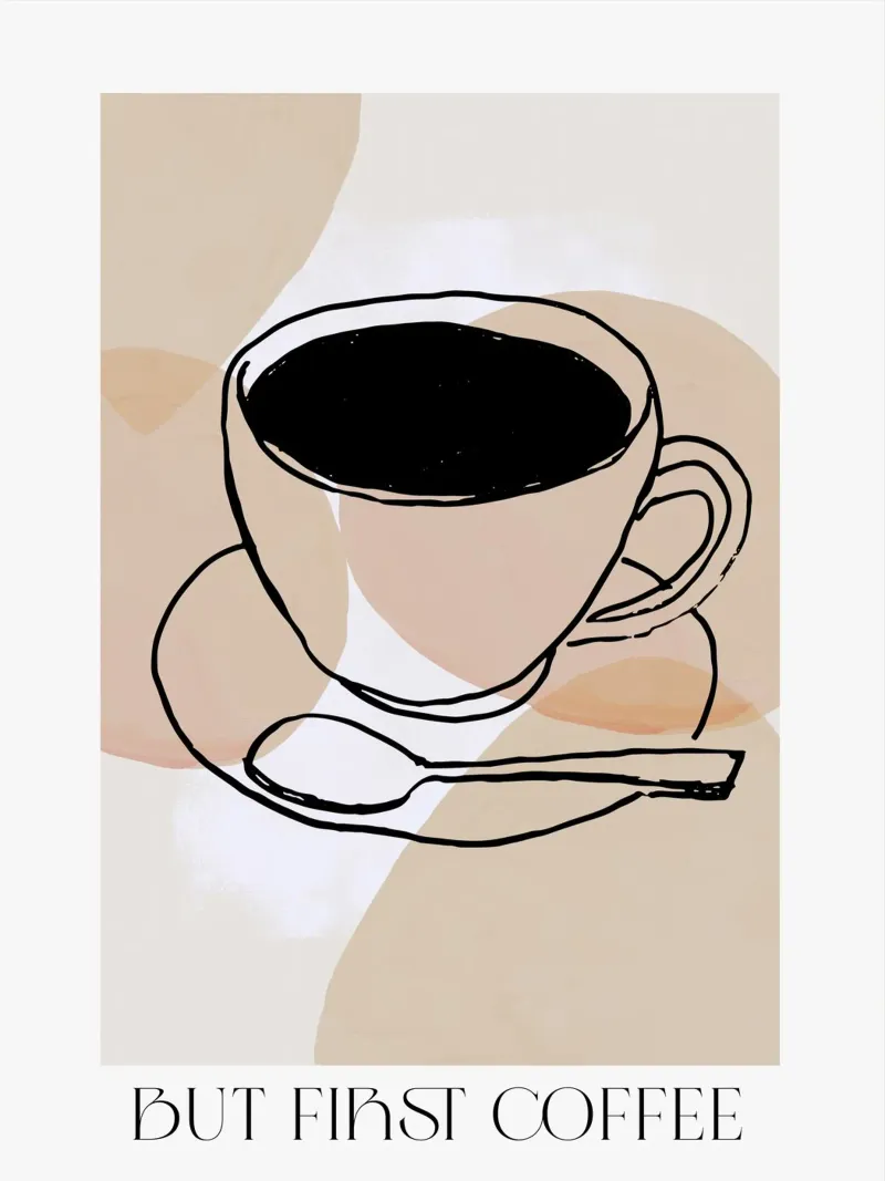 But First Coffee poster da treechild