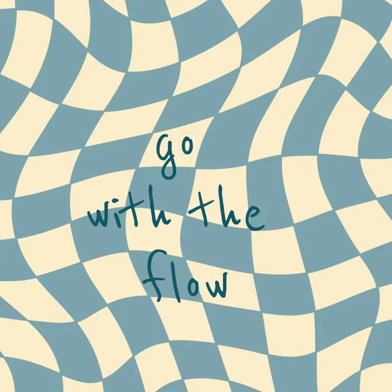 Fließendes Schachbrettmuster blau - gp with the flow pellicola backlit da Illustration Raissa Oltmanns