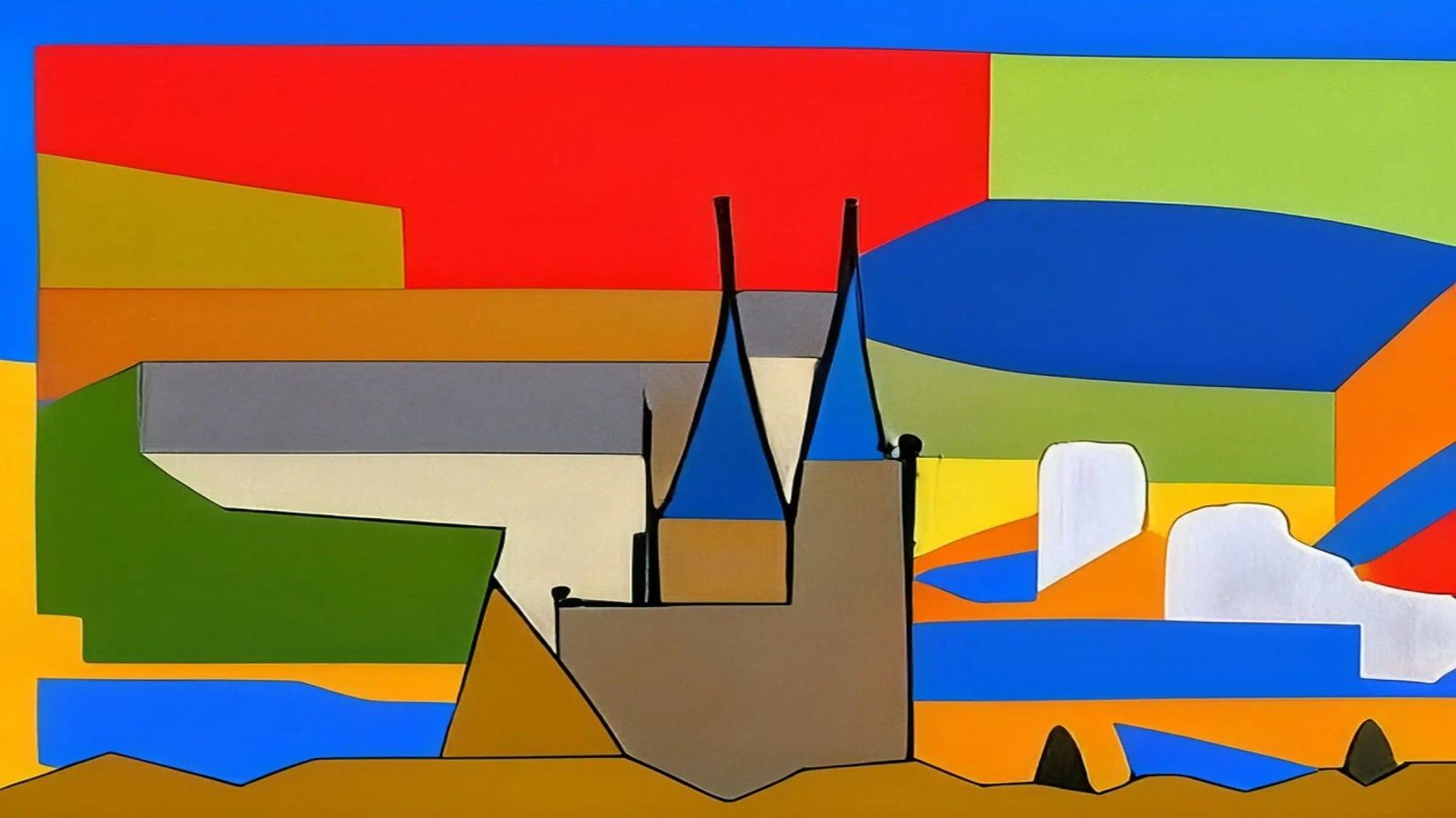 Blick auf Kölner Dom_2 Poster von Abstract Art by LK