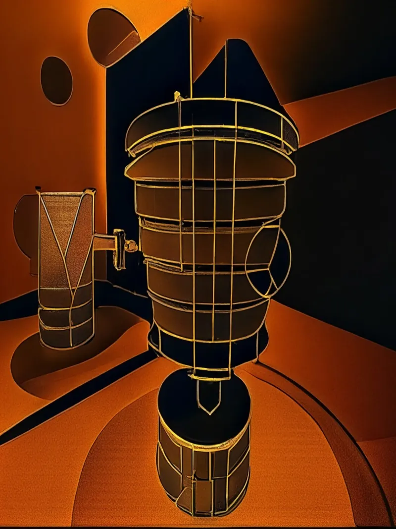 Pokal_1 poster con telaio in plastica da Abstract Art by LK