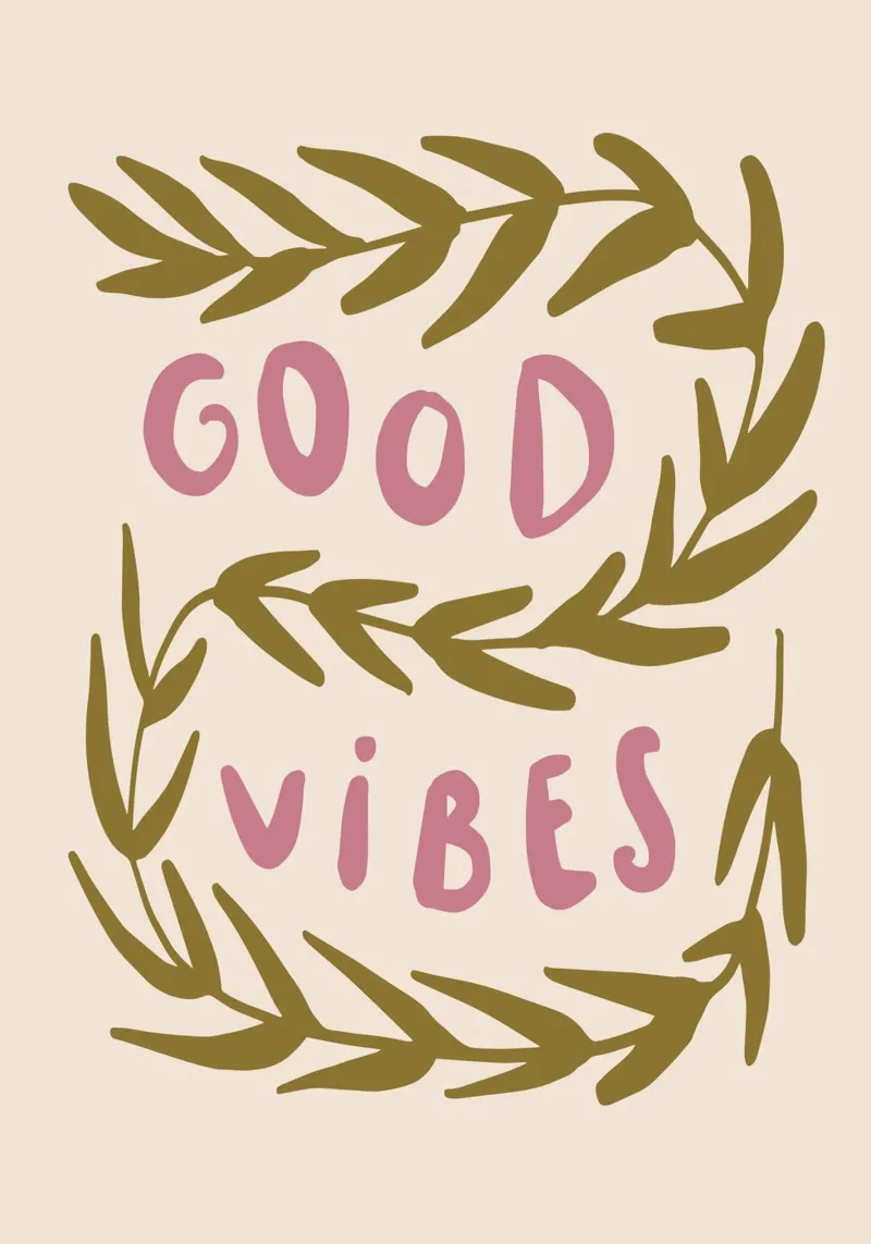 Good Vibes carta hahnemühle da KRUTH DESIGN