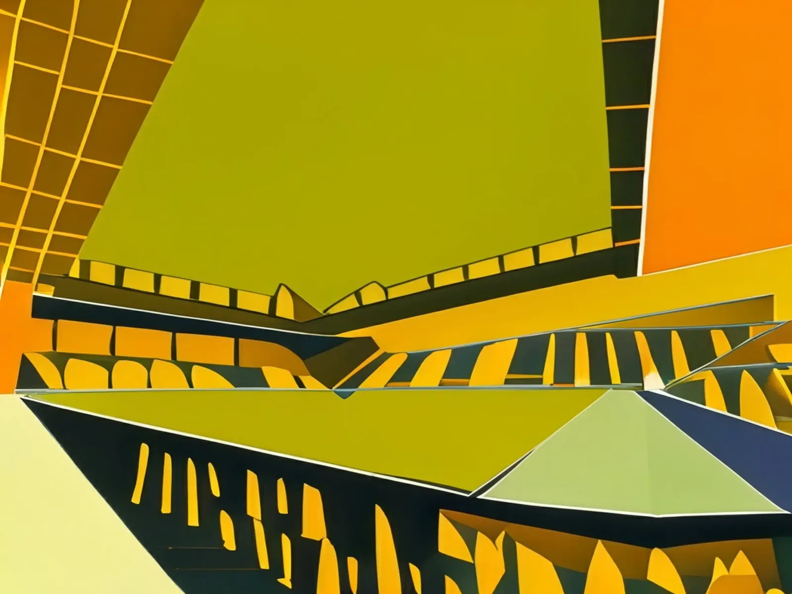 Sightseeing_Excursion_Stadium_Dortmund_4 canvas by Abstract Art by LK