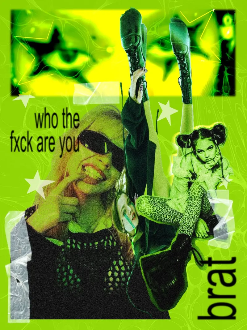 Brat - Charlie XCX carta hahnemühle da Laratatouille Design