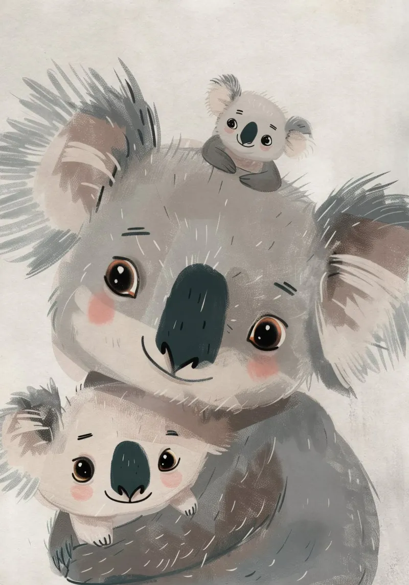 Boho Nursery 20 Koala pellicola backlit da Boho Print Collection