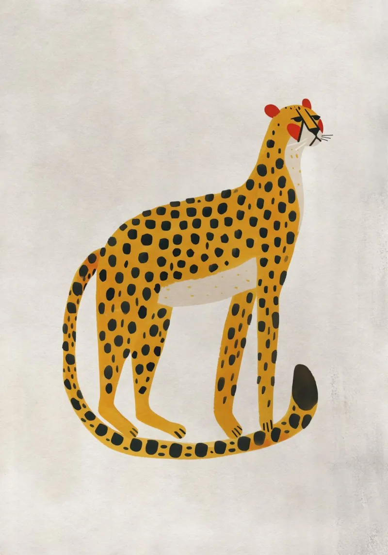 Boho Nursery 20 Leopard pellicola backlit da Boho Print Collection