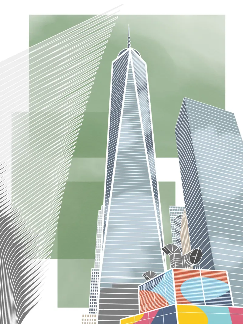 One World Trade Center - New York, Manhattan, NYC, Big Apple hahnemühle by fernvej