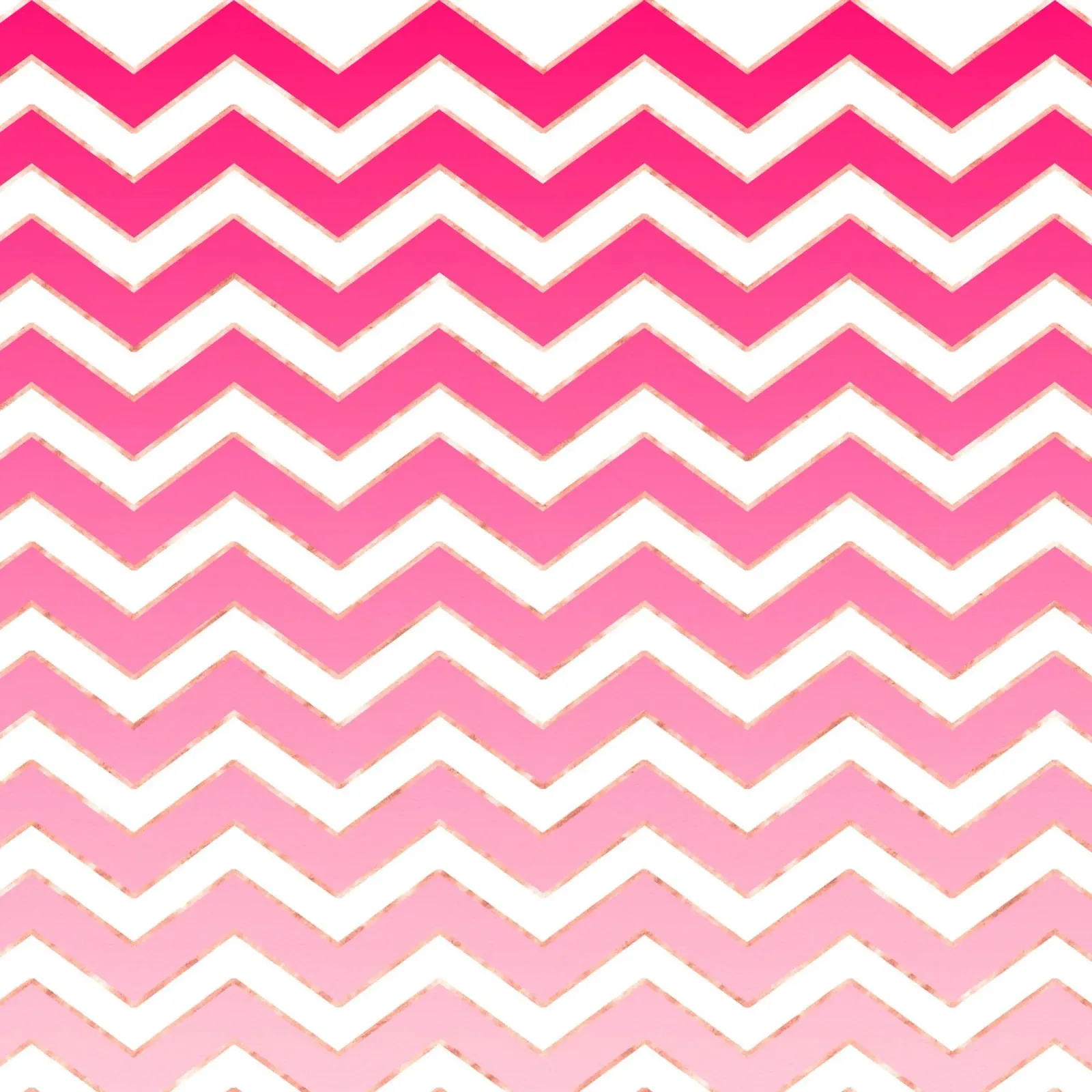 Motivo a zig zag in rosa e bianco con accenti in oro rosa plexiglass da CalliLetters