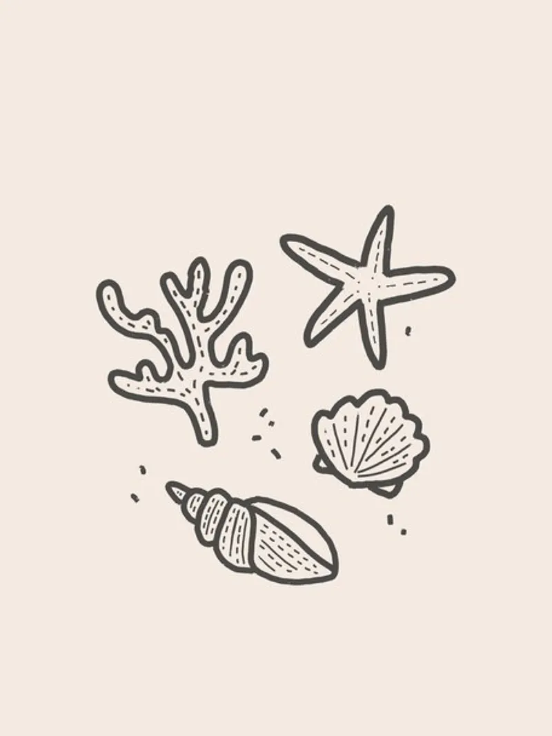 Sealife poster con telaio in alluminio da KRUTH DESIGN