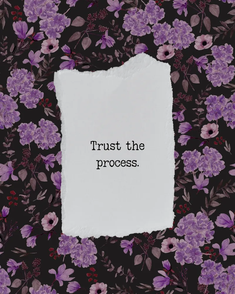 Trust the process pellicola backlit da anisillustration