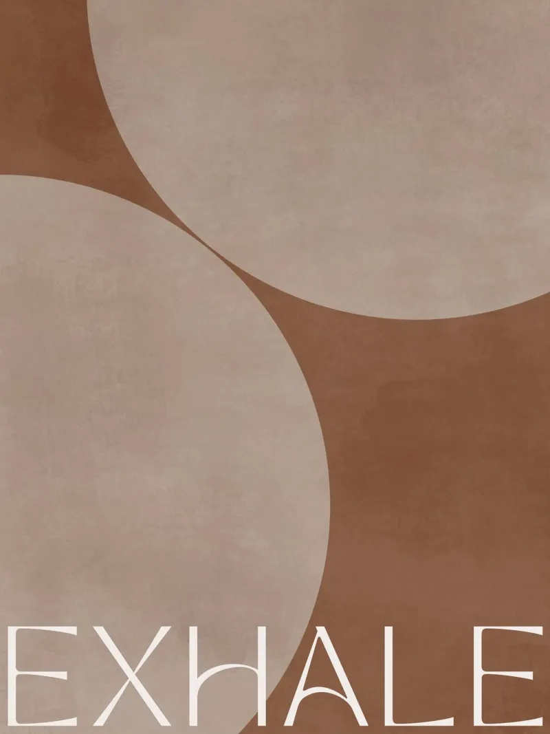 Exhale (Version 2) poster con telaio in alluminio da treechild