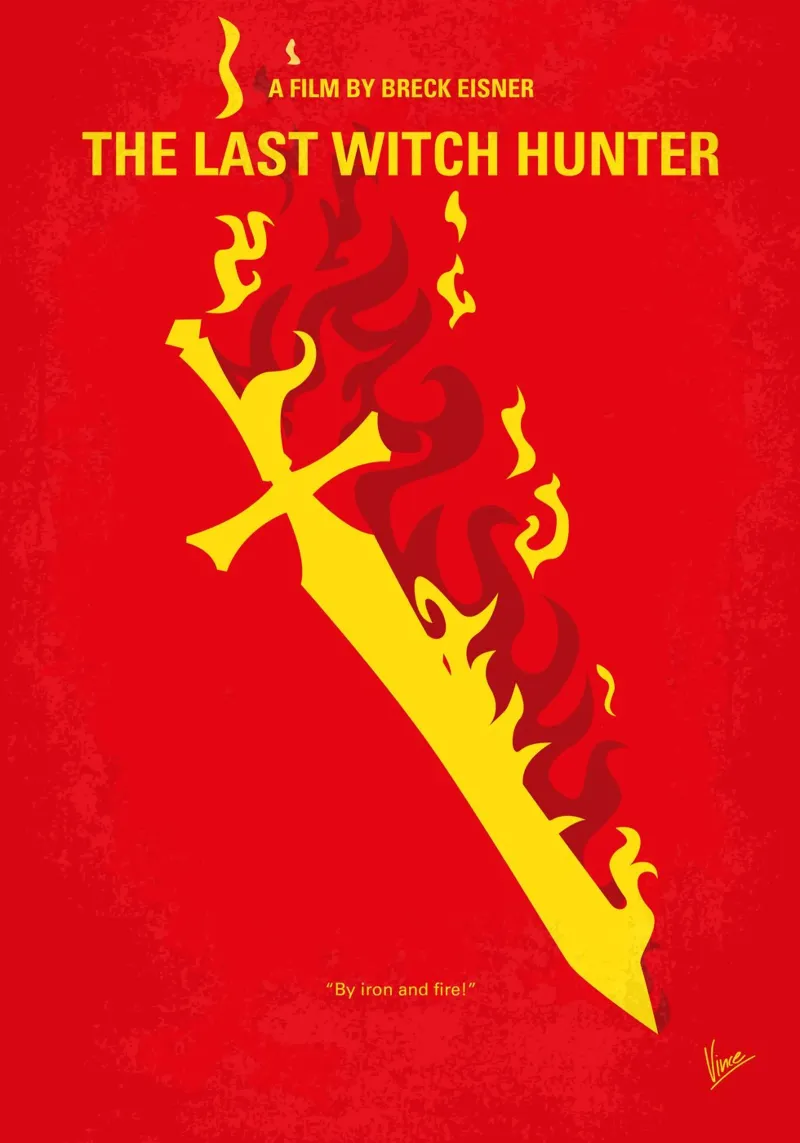 No1217 My The Last Witch Hunter minimal movie poster pellicola backlit da Chungkong
