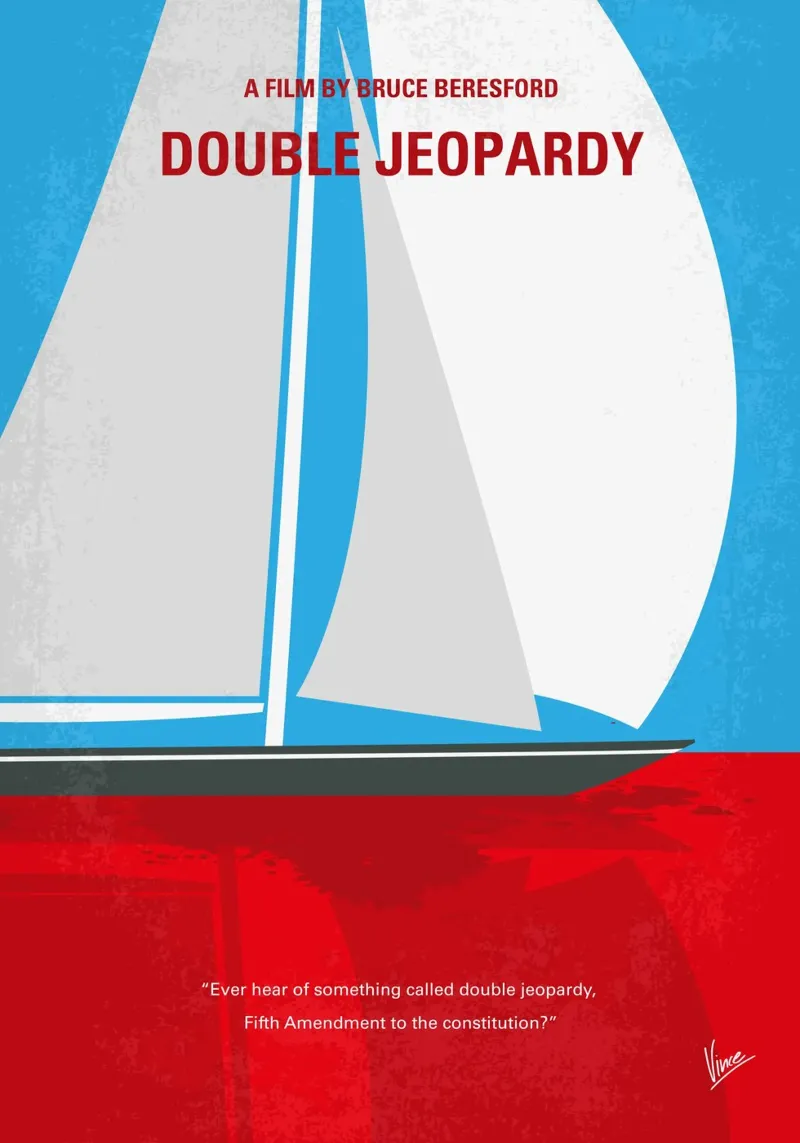 No1226 My Double Jeopardy minimal movie poster carta hahnemühle da Chungkong
