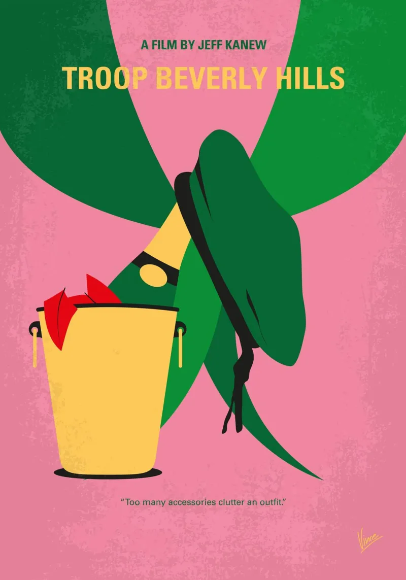 No1229 My Troop Beverly Hills minimal movie poster poster con telaio in plastica da Chungkong