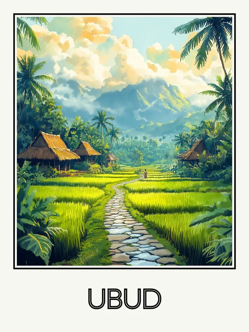 Ubud poster da Frame the World