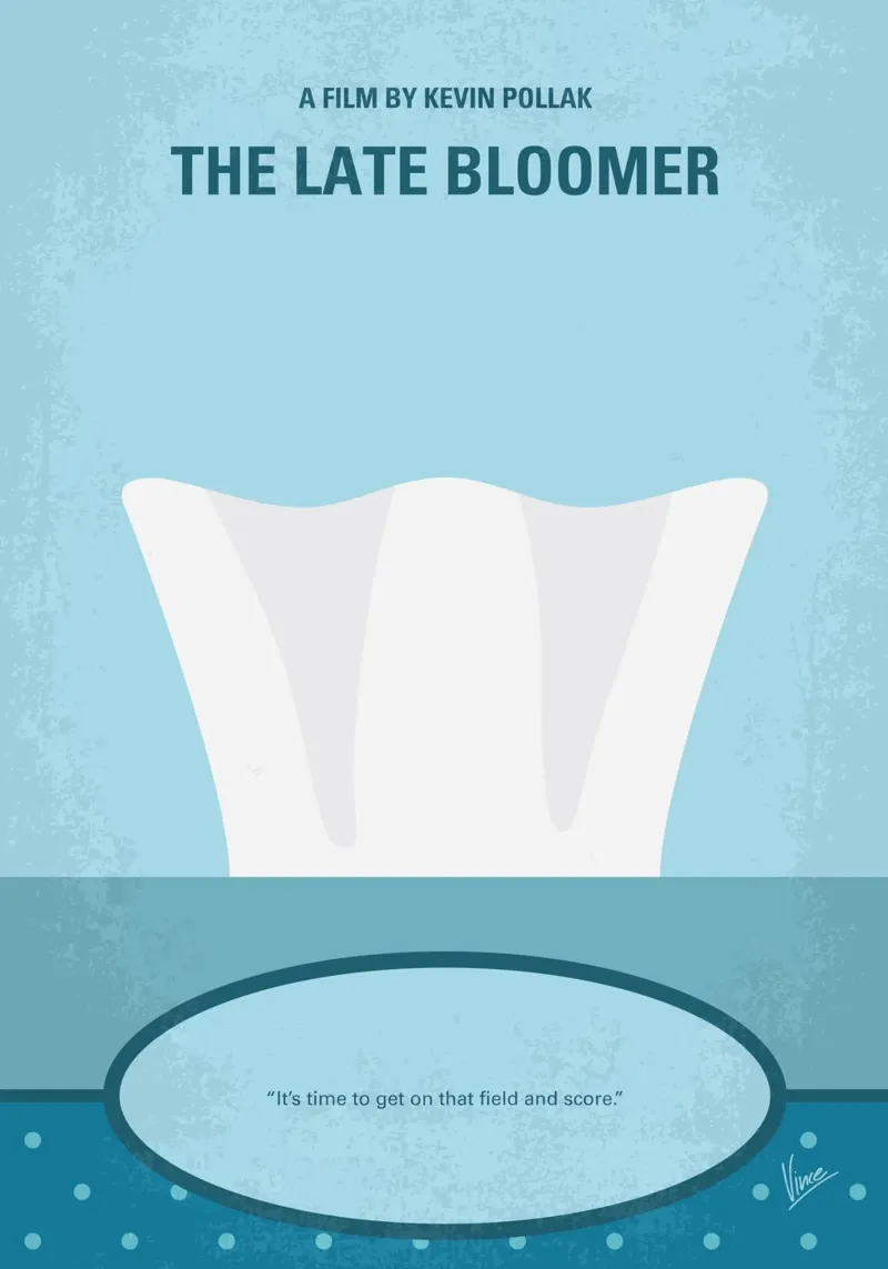 No1239 My The late bloomer minimal movie poster pellicola backlit da Chungkong