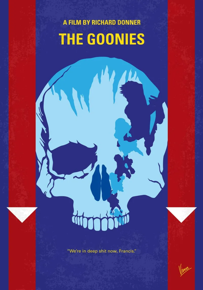 No1240 My The Goonies minimal movie poster-2 backlit folie van Chungkong