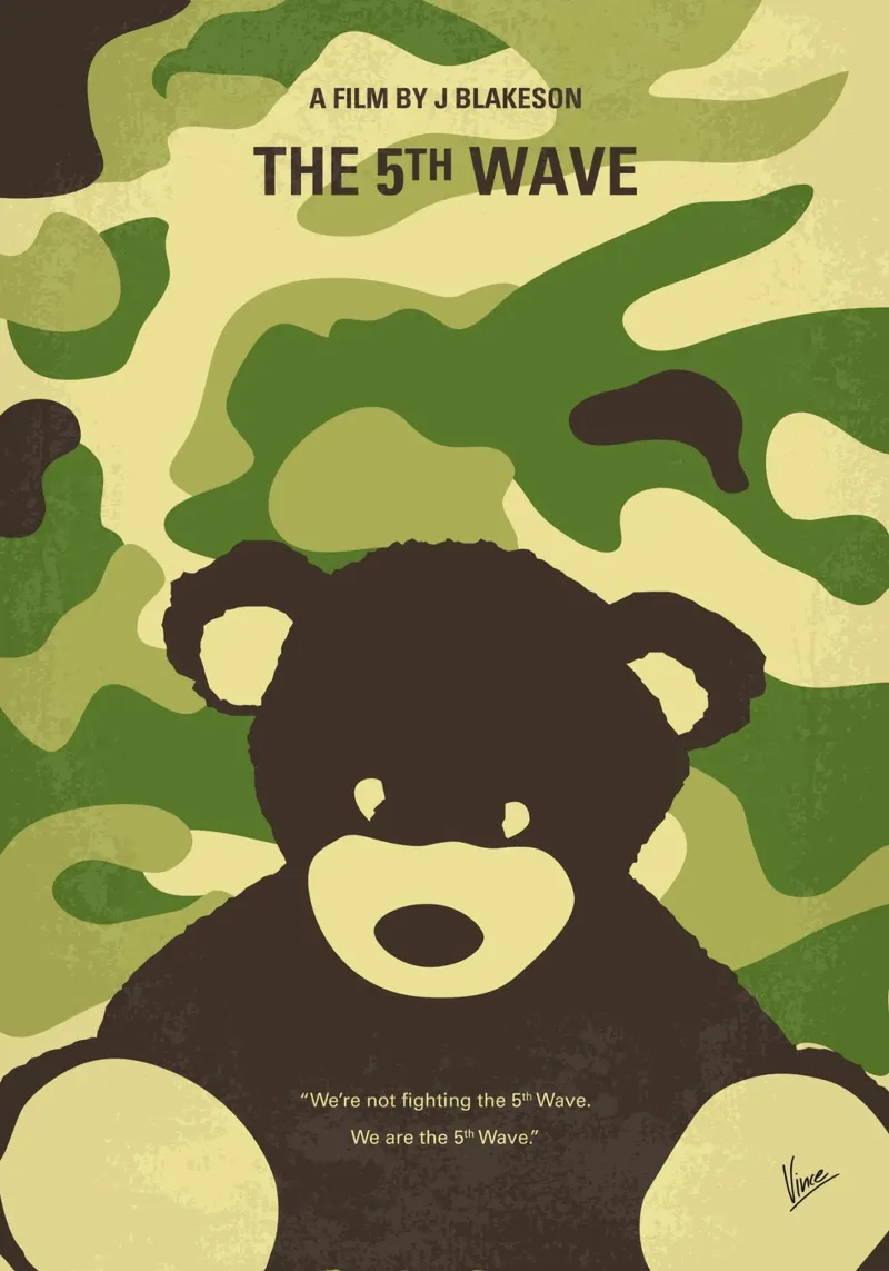 No1243 My The 5th Wave minimal movie poster poster con telaio in plastica da Chungkong