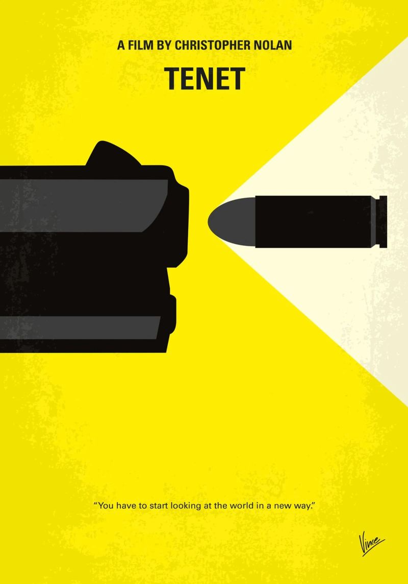 No1244 My TENET minimal movie poster poster by Chungkong