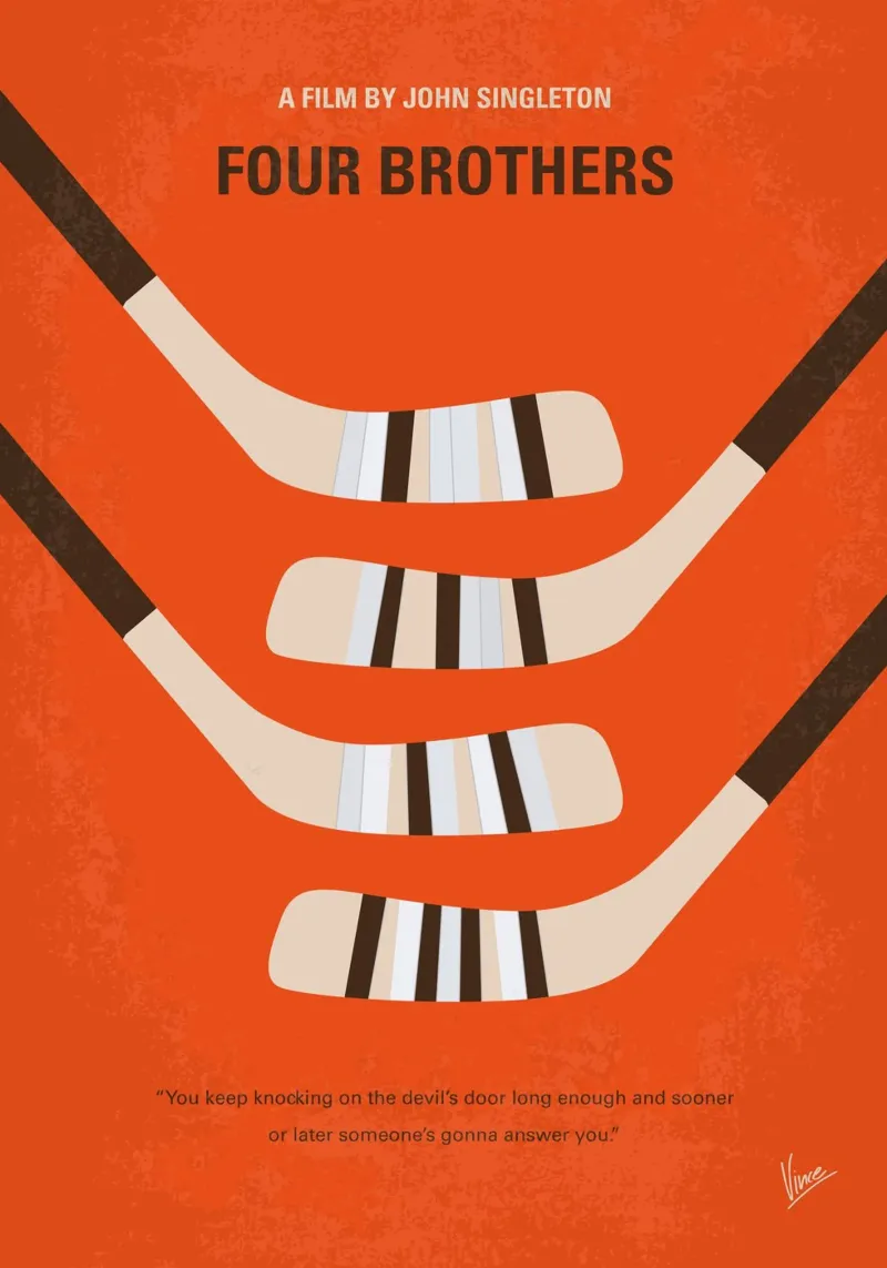 No1248 My Four Brothers minimal movie poster plexiglass da Chungkong