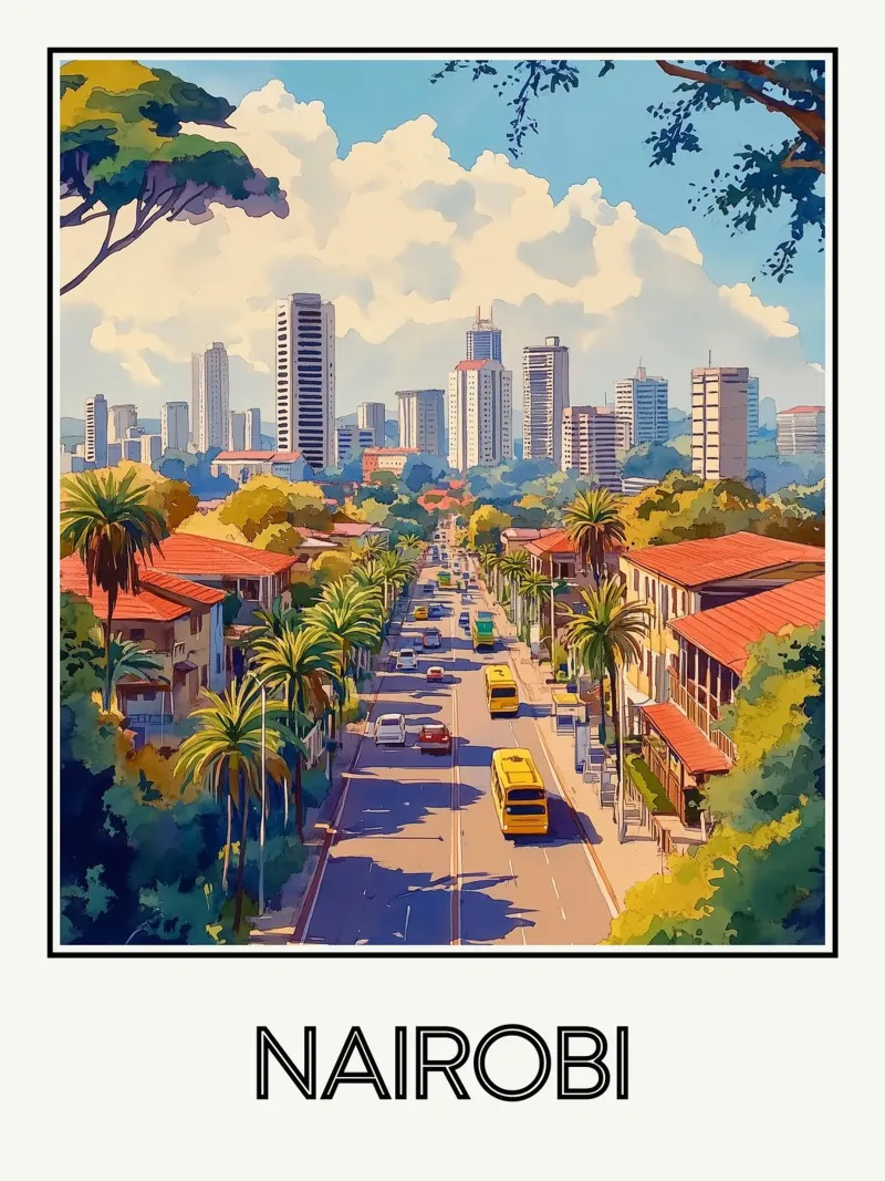 Nairobi poster da Frame the World