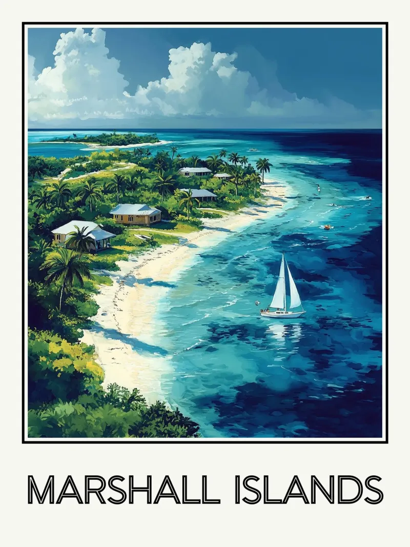 Isole Marshall poster da Frame the World