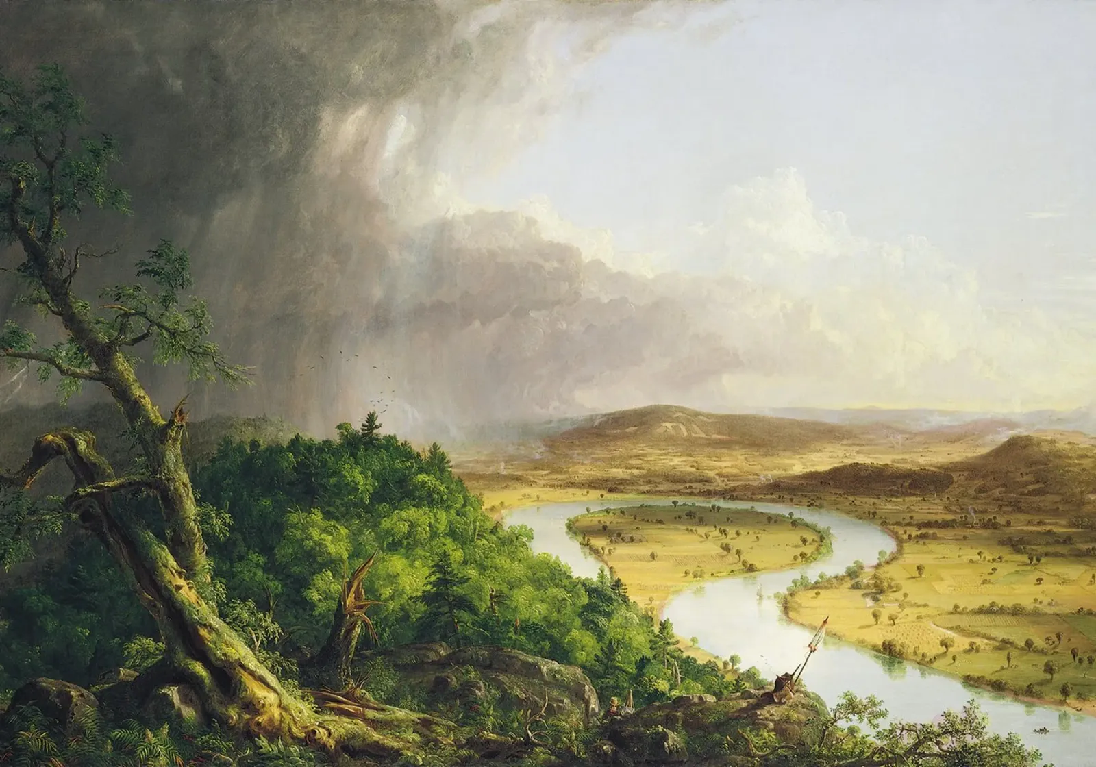 Thomas Cole - L'arco di buoi pellicola backlit da Timeless Artworks