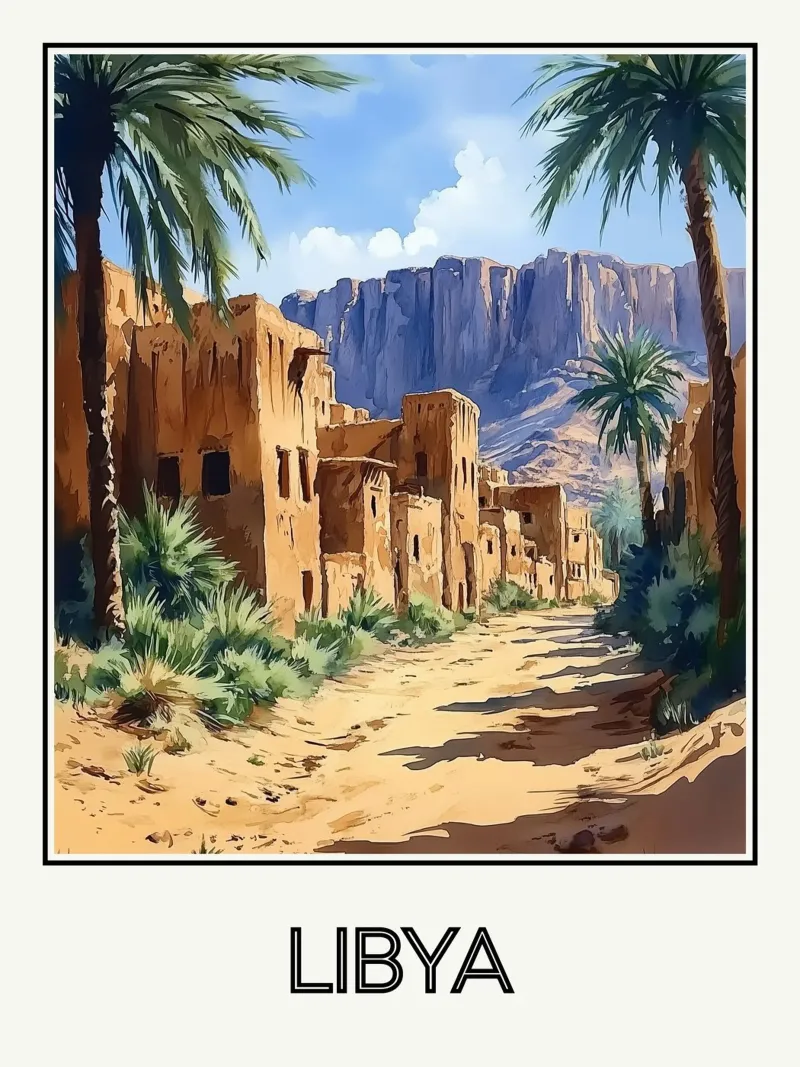 Libia poster da Frame the World
