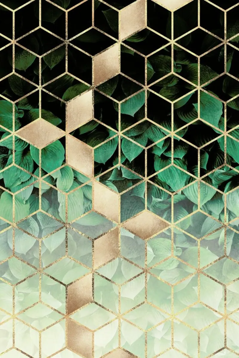 Leaves & Cubes pellicola backlit da Elisabeth Fredriksson