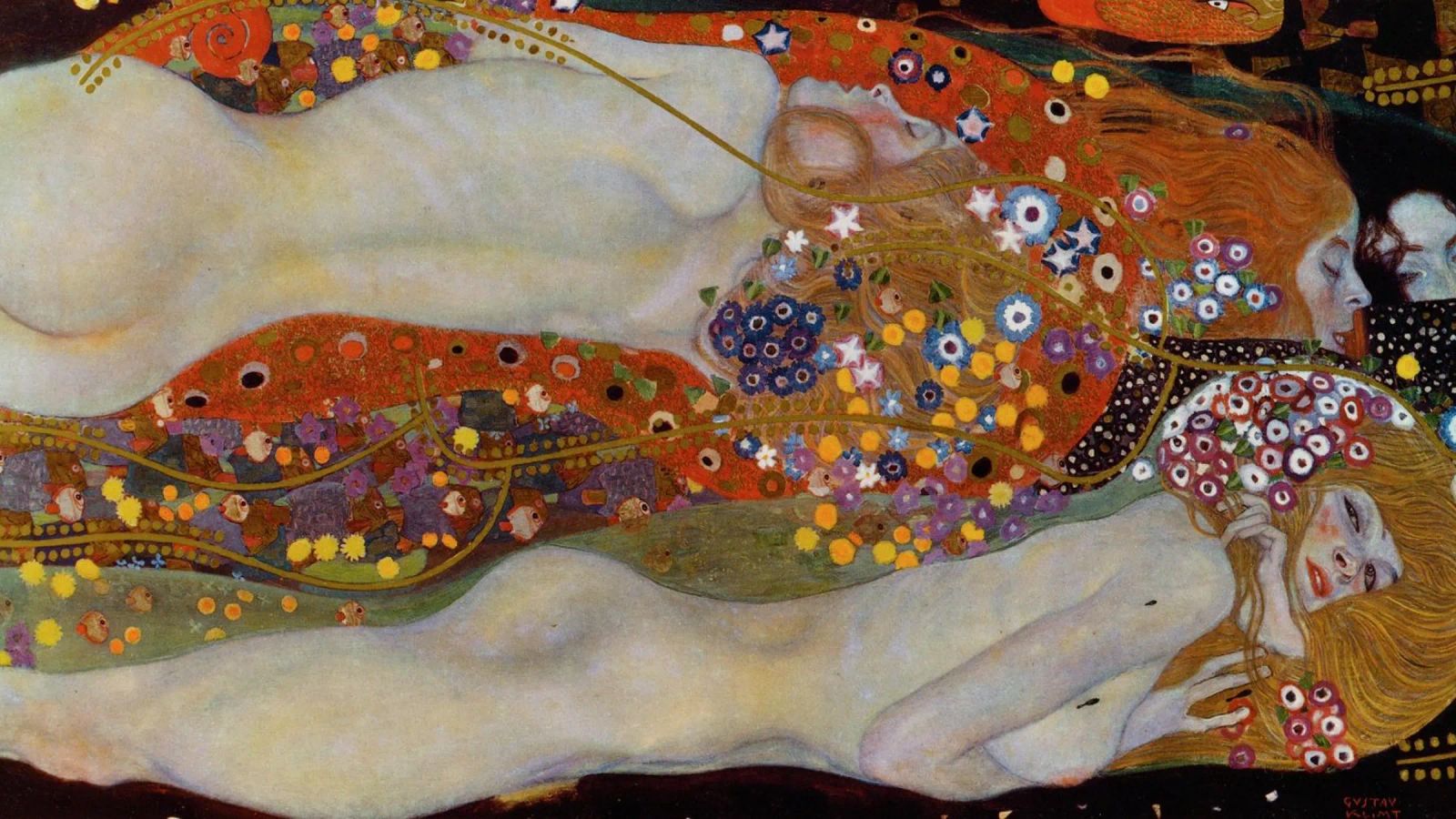 Gustav Klimt - Water Serpents II poster by Timeless Artworks