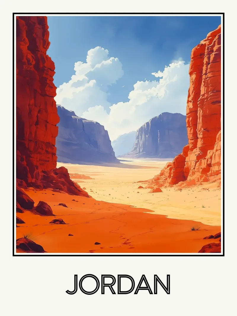 Jordans canvas met Baklijst van Frame the World