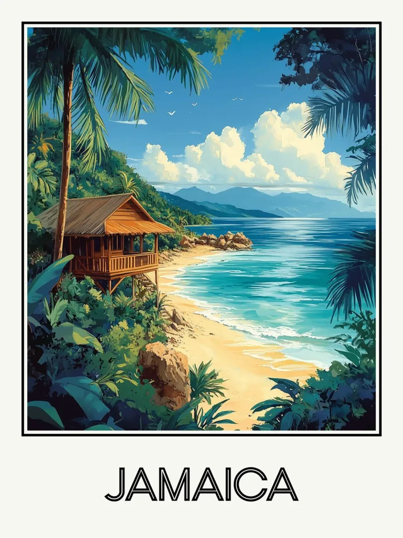 Jamaika Poster von Frame the World