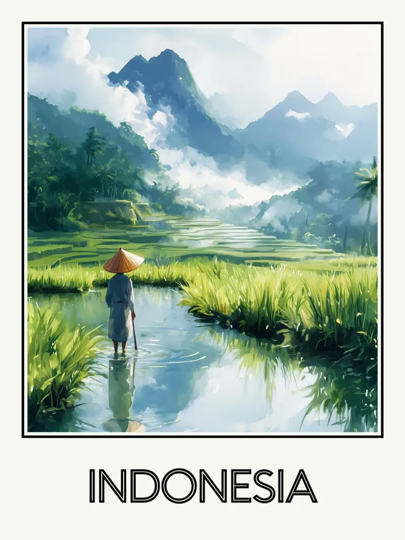Indonesia carta hahnemühle da Frame the World