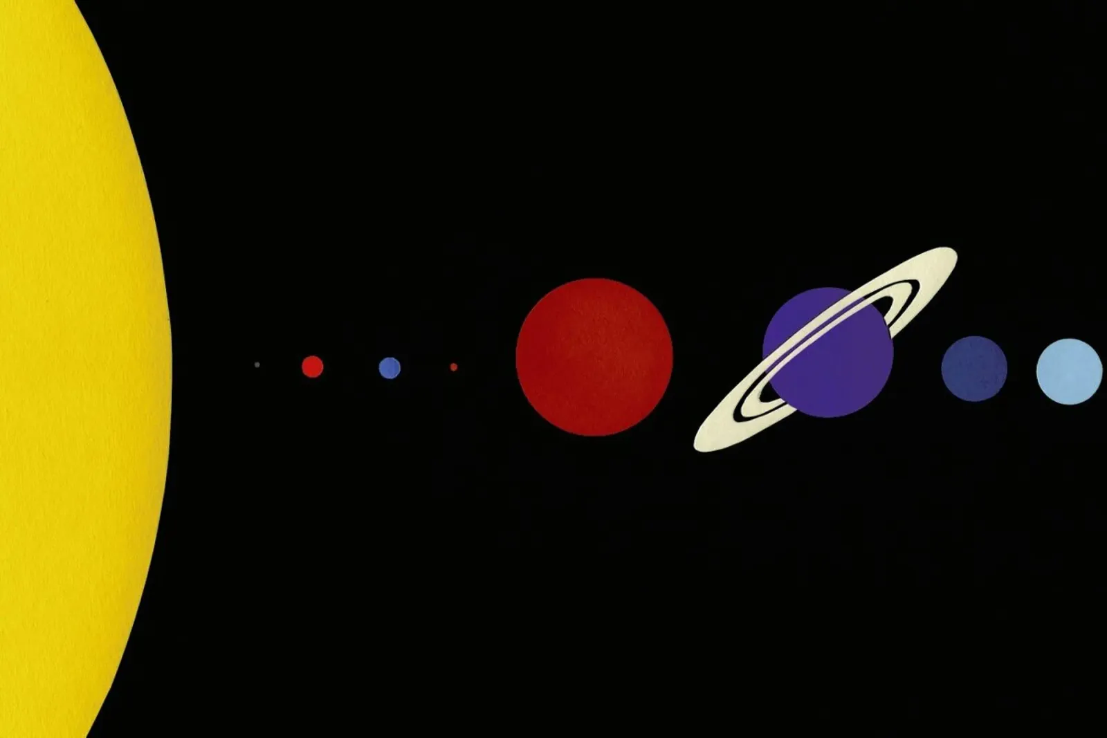 Solar System pellicola backlit da Rosi Feist