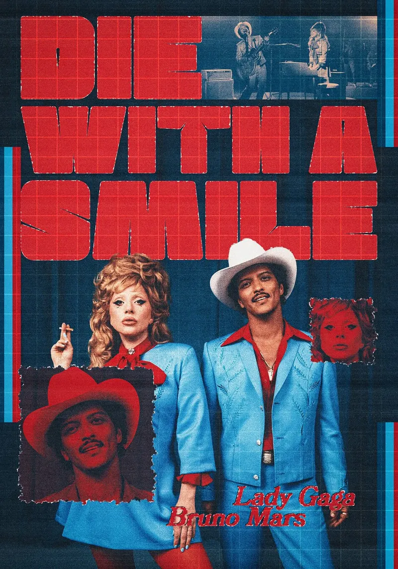 Die with a Smile / Lady Gaga and Bruno Mars pellicola backlit da Attaboy Dsgn