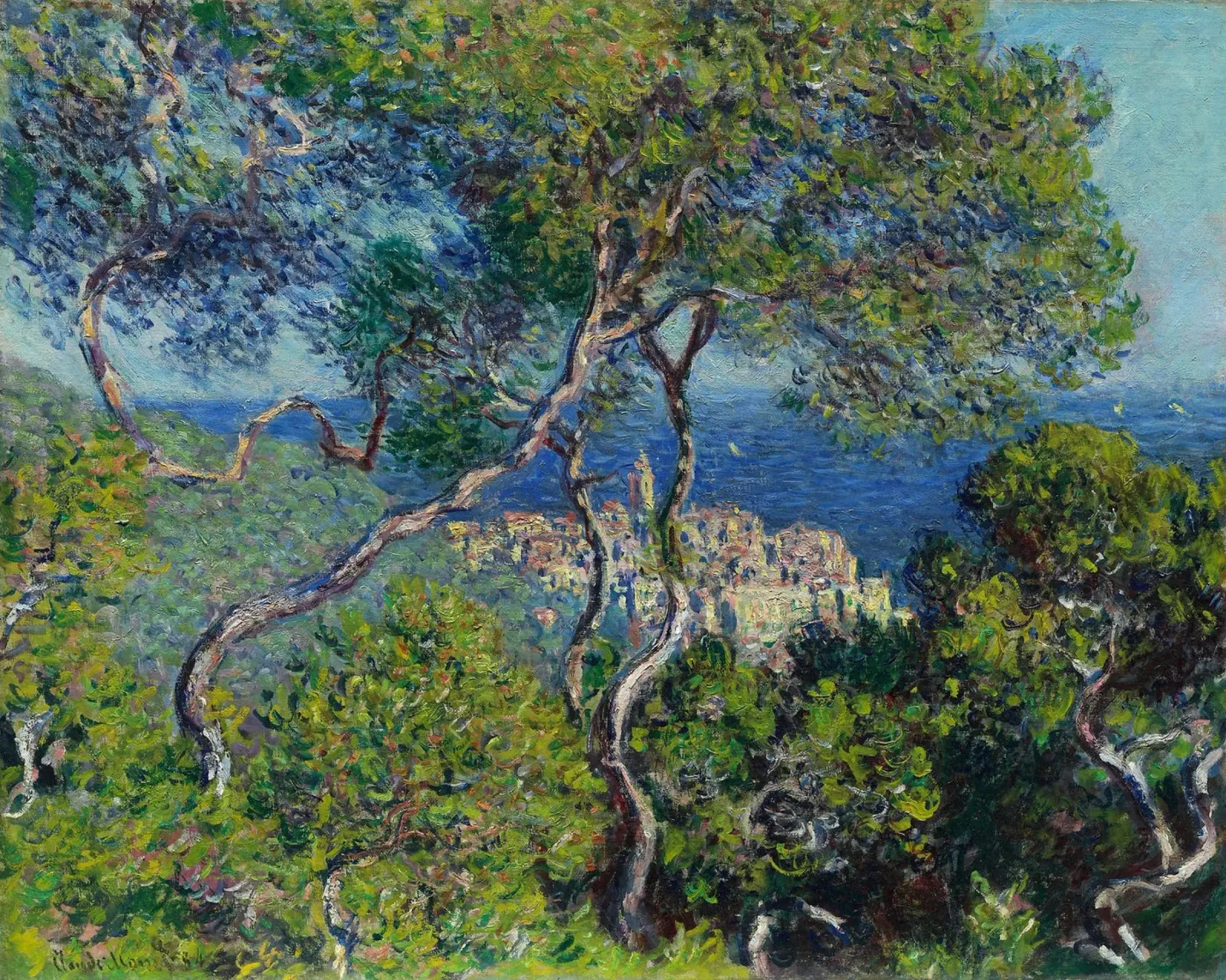 Claude Monet - Bordighera pellicola backlit da Timeless Artworks