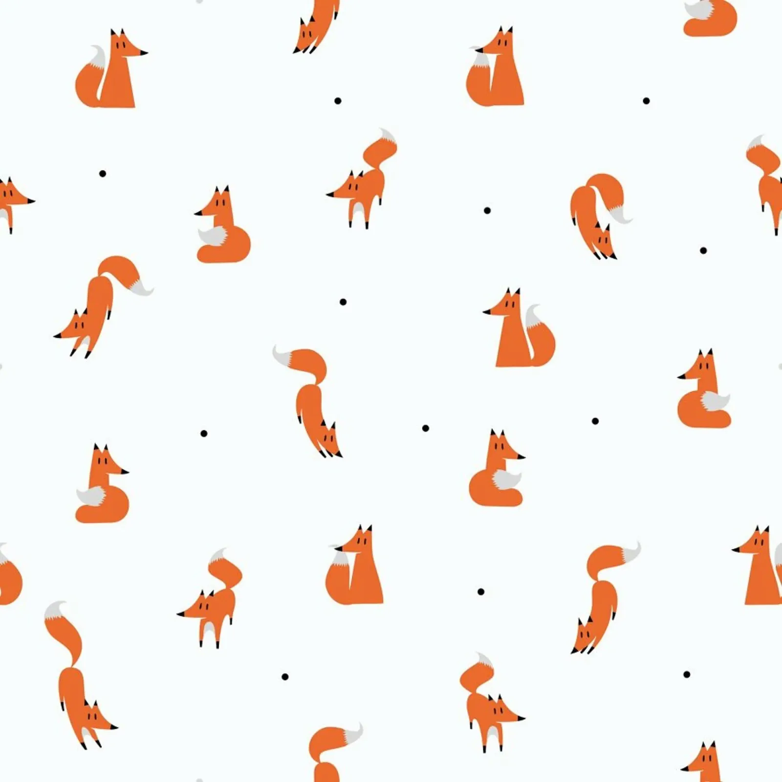 Winter Foxes poster con telaio in plastica da Róbert Farkas