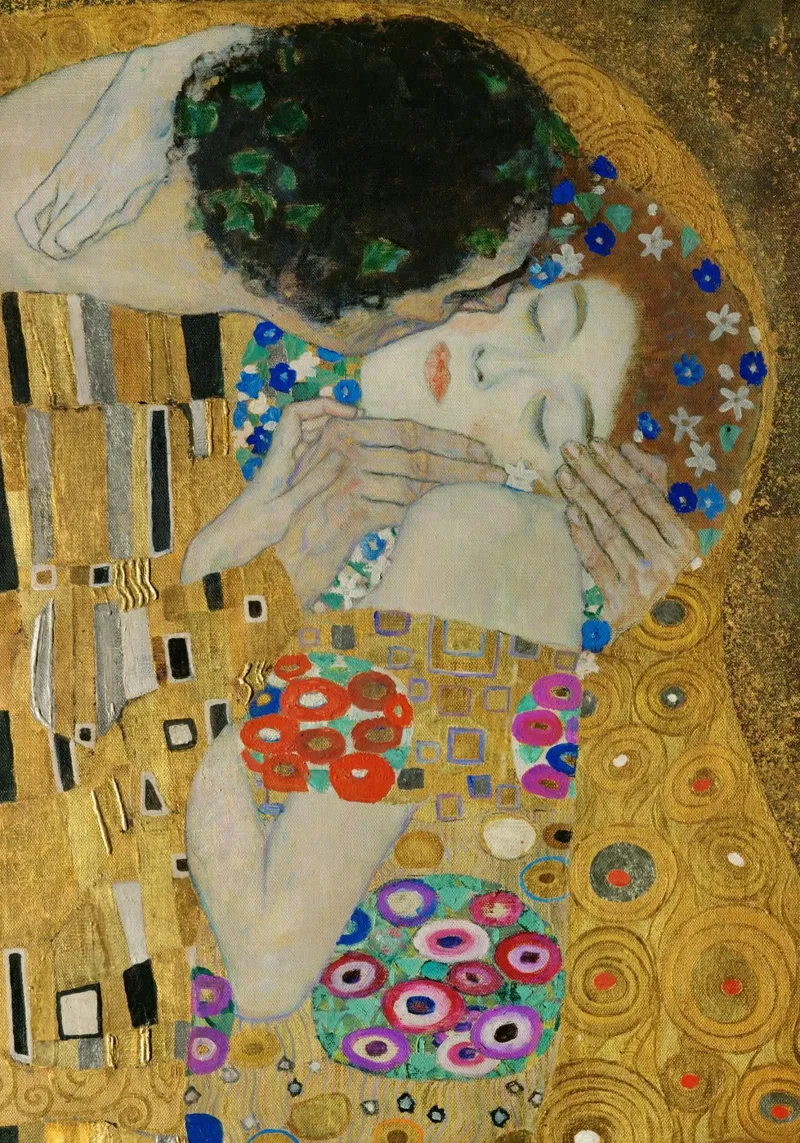Gustav Klimt - Il bacio (particolare) pellicola backlit da Timeless Artworks