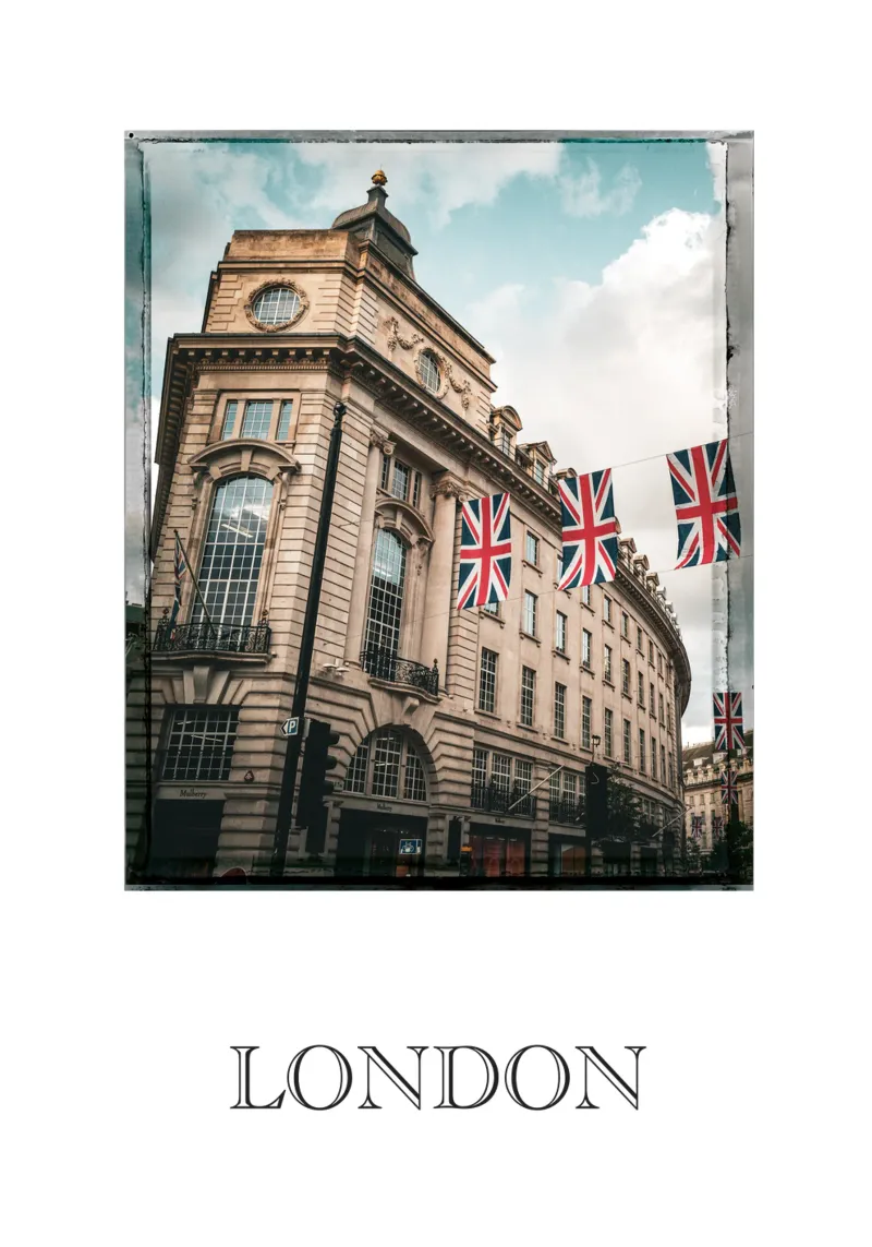 London Flag pellicola backlit da Flo Klein