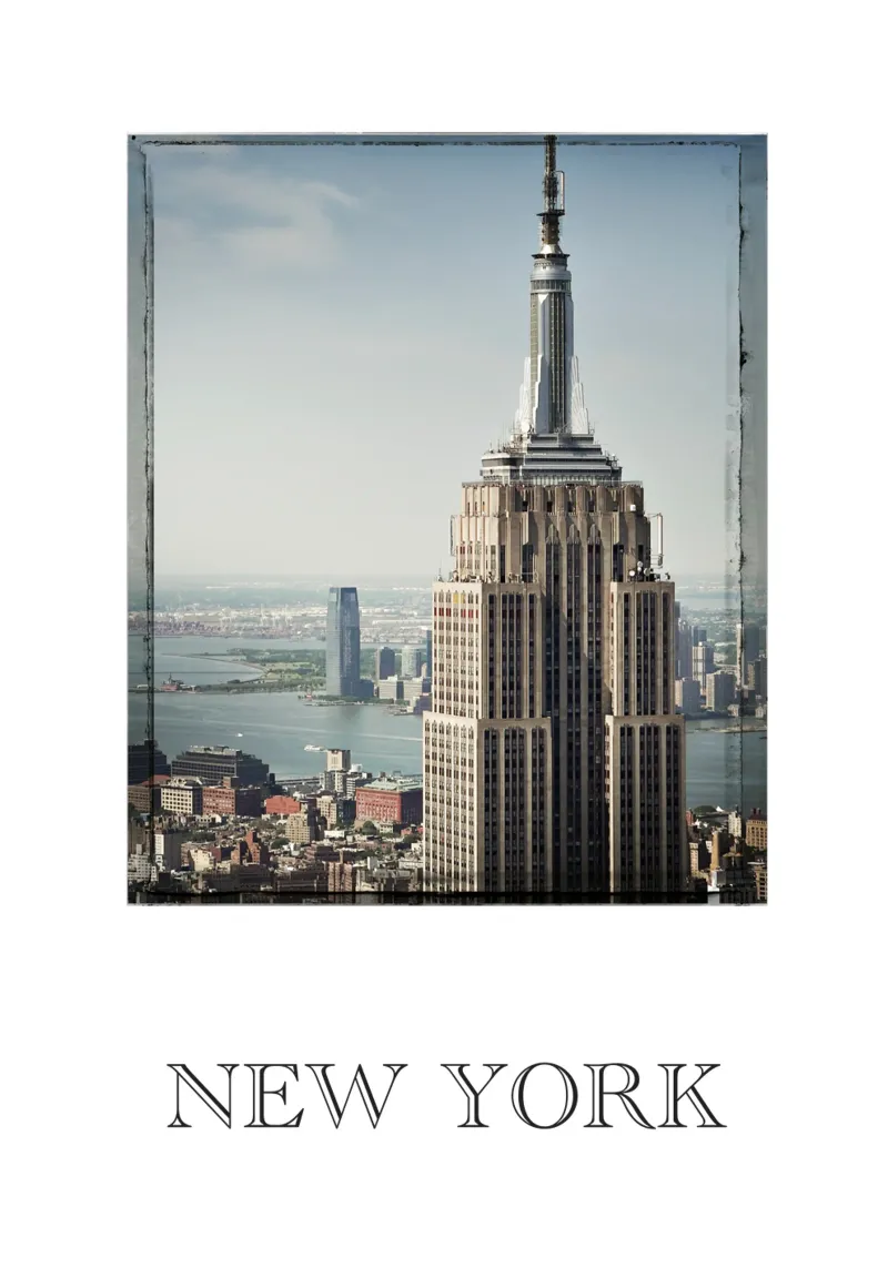 NEW YORK Empire State Building pellicola backlit da Flo Klein